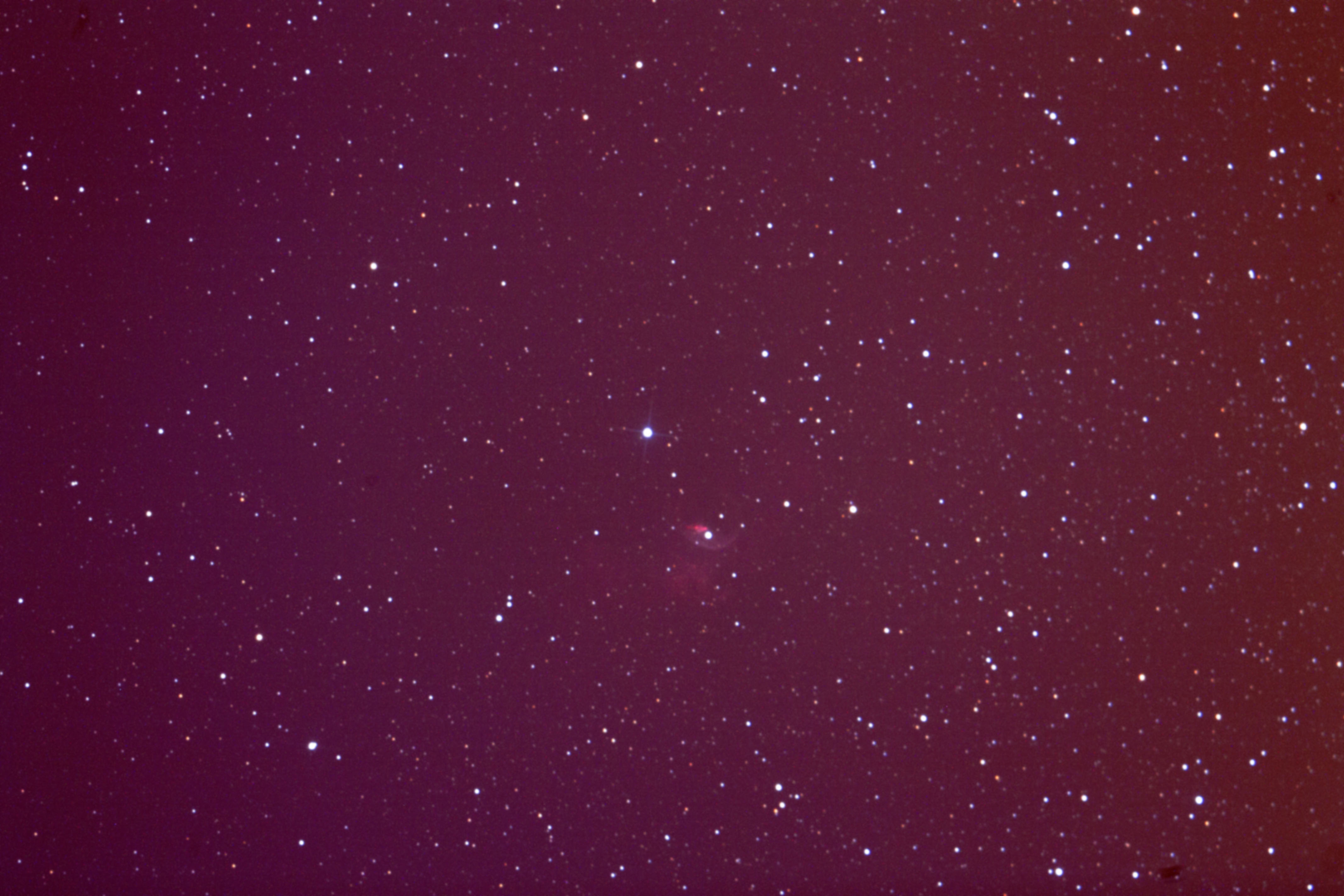 NGC 7635 brut traitée 300s a 1600iso