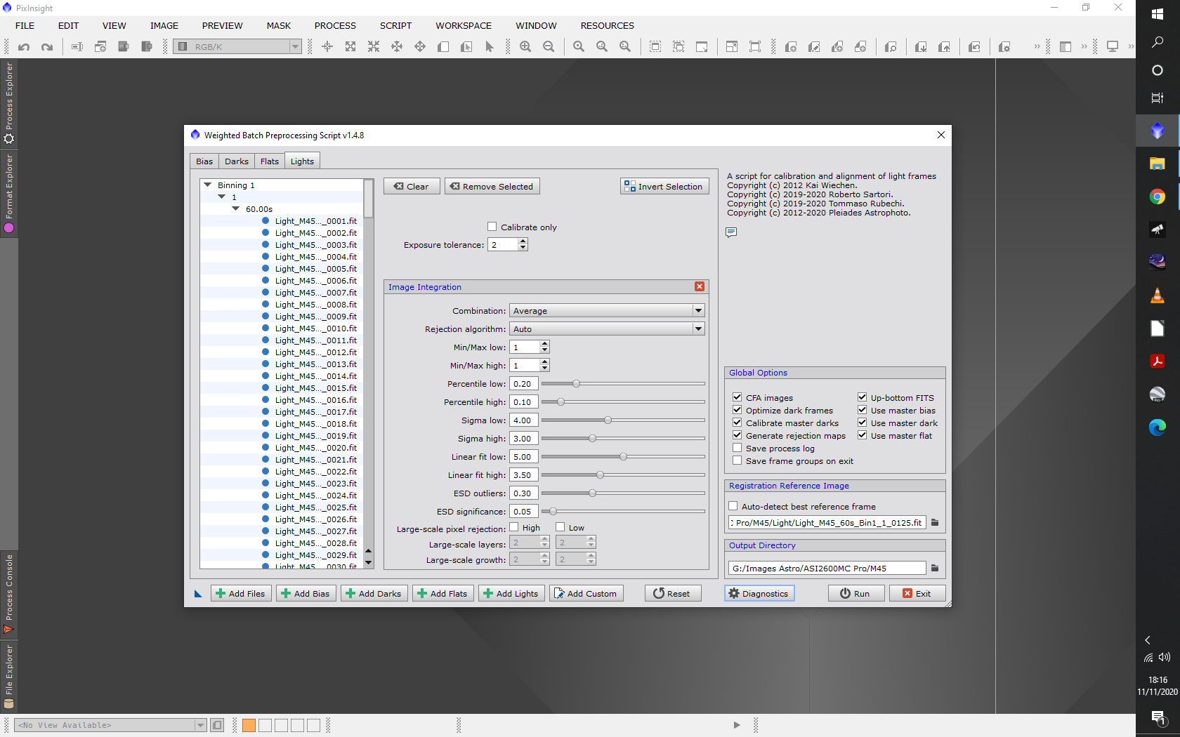 INFO #2 SUR LE PROCESSUS DES LIGHTS